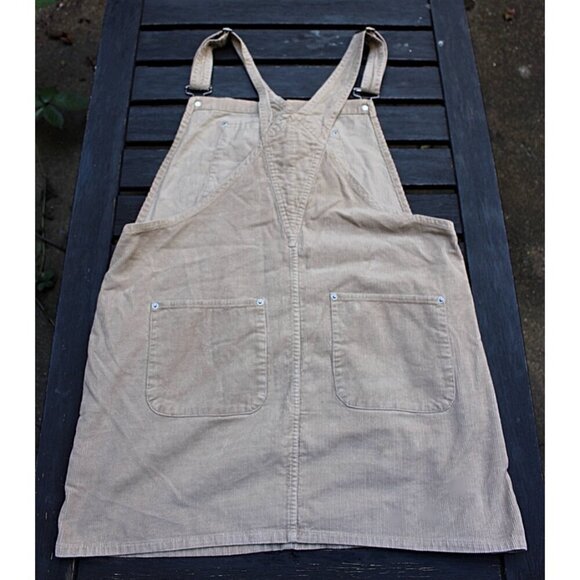 Asos - Bib Style Corduroy Overall Dress in color Oat (Beige) - sz 10 - Picture 9 of 10